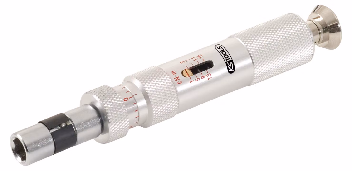 KS TOOLS Cacciavite ESD da 1/4" con scala micrometrica, 2-30cNm ( 516.3215 )
