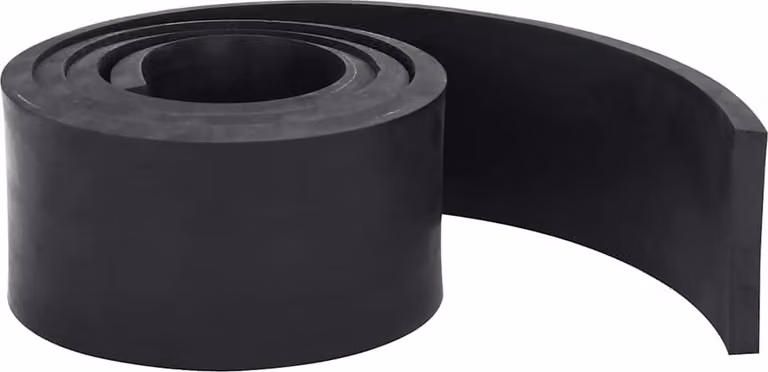 Bordo in Gomma per Spazzaneve Nero 200x8x1 cm