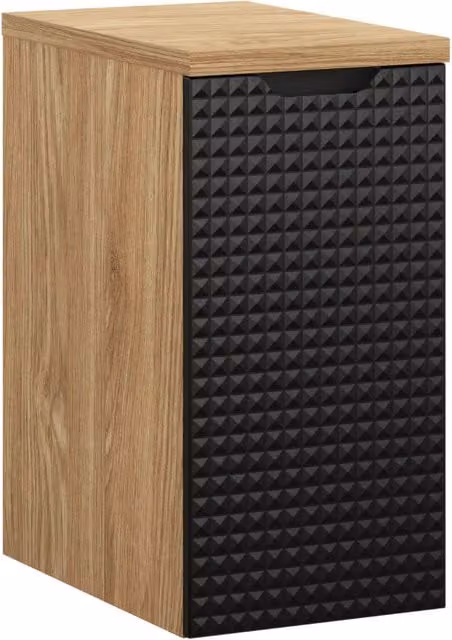 Set mobili bagno Luxor Living moderno in legno nero e marrone L: 140 cm, P: 46 cm, H: 30 cm