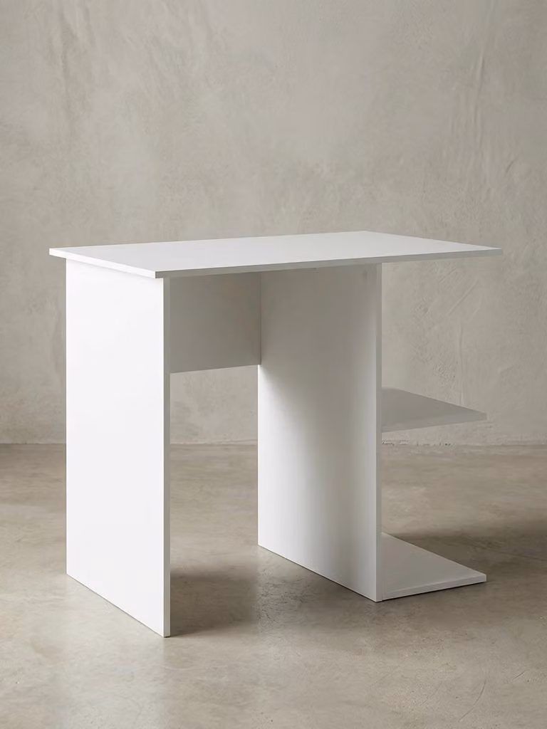 Scrivania per computer WL5.757 Bianca Scrivania 82 x 60 x 76 cm, Piccola scrivania per PC portatile Ufficio senza rotelle, Scrivania da ufficio con ripiano, Scrivania da lavoro Piccola Scrivania da cucito Corta Moderna