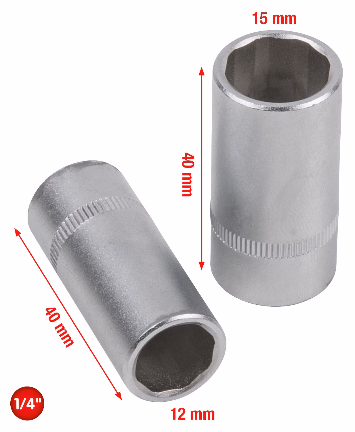 KS TOOLS Set di bussole per l'assistenza ai climatizzatori, 2 pezzi - 550.1170