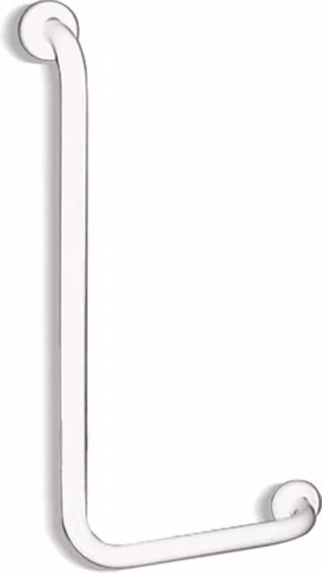 Maniglia verticale sinistra Goman in acciaio inox bianco opaco H: 65 cm, L: 35 cm