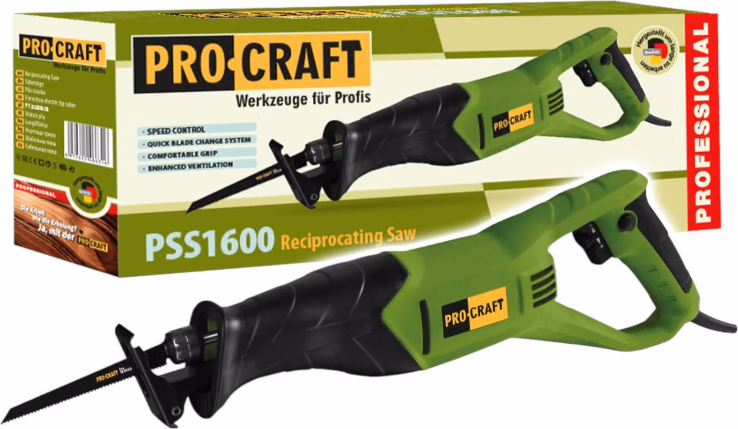 Sega a gattuccio Procraft PSS1600 800 Watt + lama
