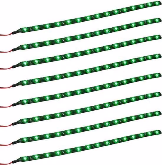 Striscia LED flessibile - Impermeabile - 15 LED - 30 cm - Ideale per auto e giardino - Illuminazione decorativa