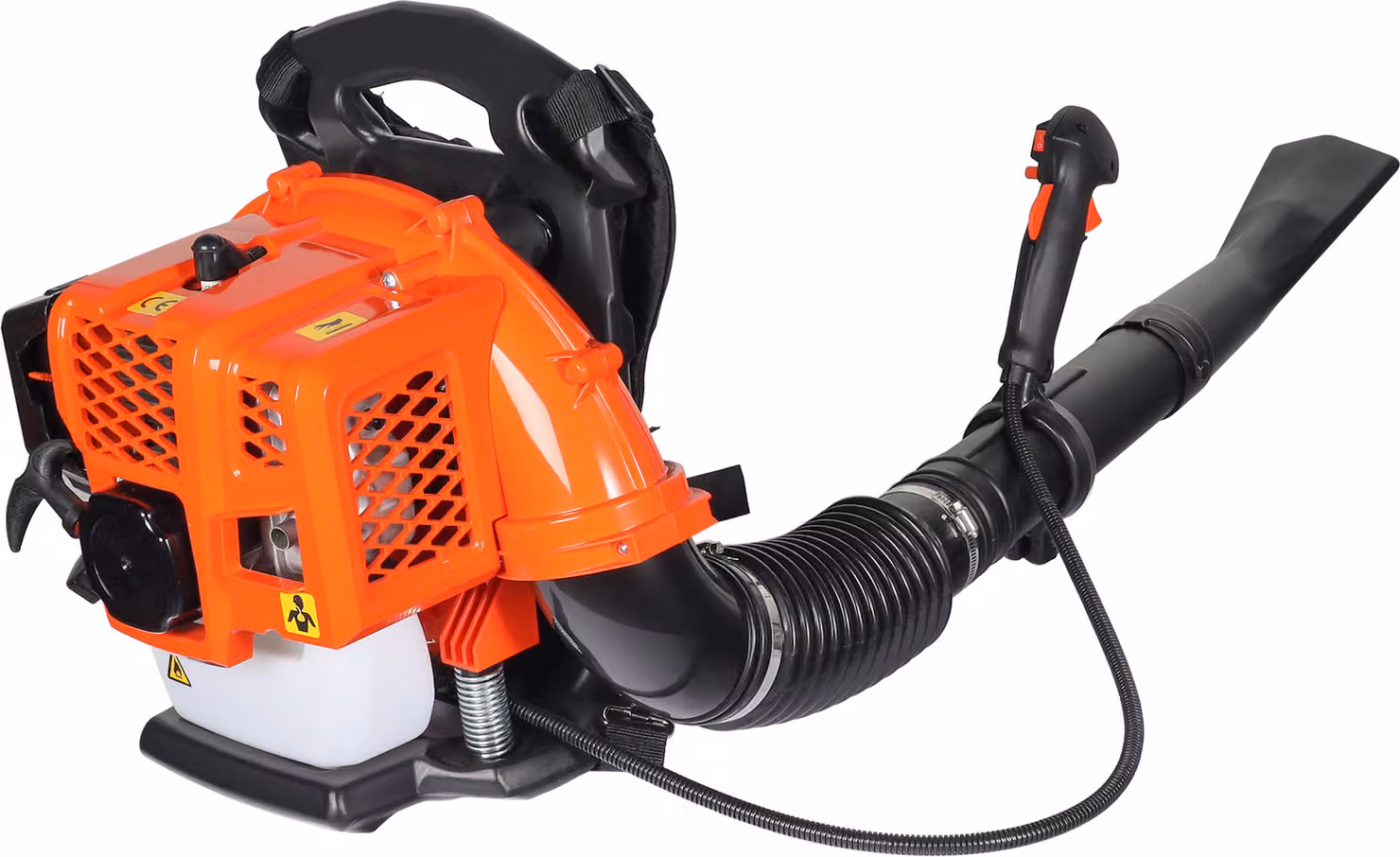 Soffiatore Wiltec da 1,7 CV, soffiatore a benzina con serbatoio da 1,2 l, soffiatore a benzina utilizzabile con una sola mano, soffiatore con ugelli inclusi