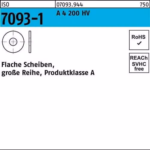 Dischi Reyher ISO 7093 -1 A 4 200 HV 6 A 4 070939440060000 (100 pezzi)