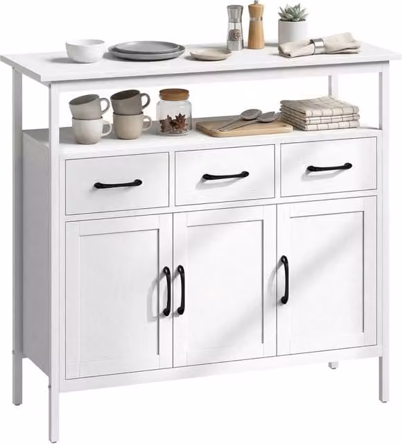 Armadio da cucina Minimal bianco L: 95 cm, P: 35 cm, H: 88 cm