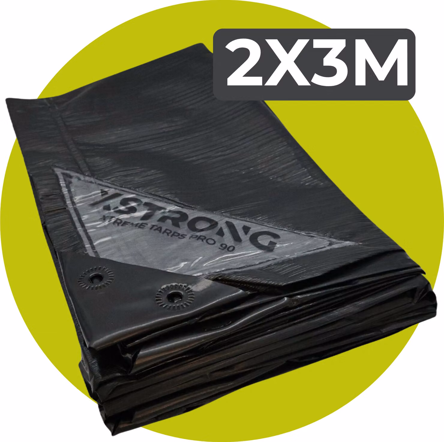 Xstrong Home 90 telone 2x3 nero impermeabile super resistente con occhielli