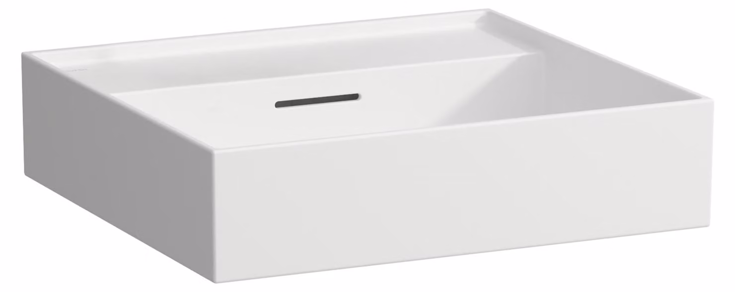 LAUFEN Kartell lavabo à encastrer, sans trou pour robinet, avec trop-plein, 500x460mm, H8103327571091, H8103327571091