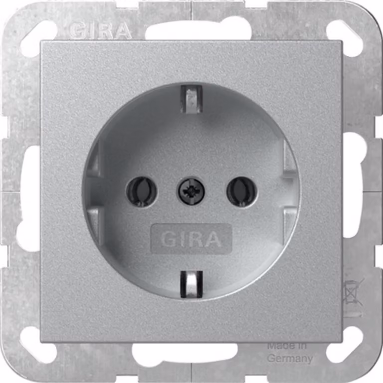 Presa SCHUKO Gira SRK Sistema 55 F Alluminio 418026