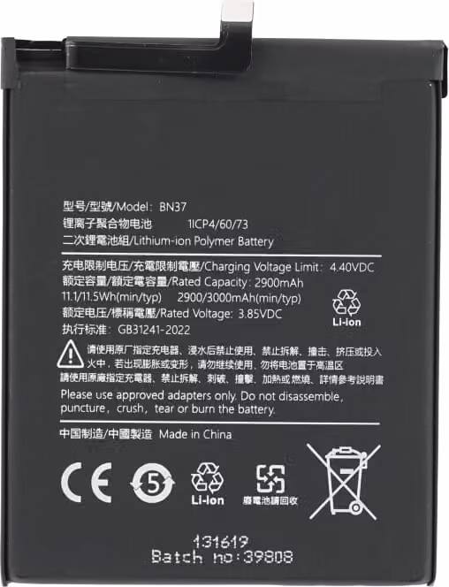 Batteria BN37 per Xiaomi Redmi 6 6A come originale