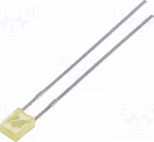 5 LED, dimensioni 3,2x2x4,15 mm, colore giallo, angolo di emissione 130°, intensità luminosa 30-70 mcd, montaggio a foro passante, modello LL-234YD2Q-1B. Diodi LED per montaggio a foro passante
