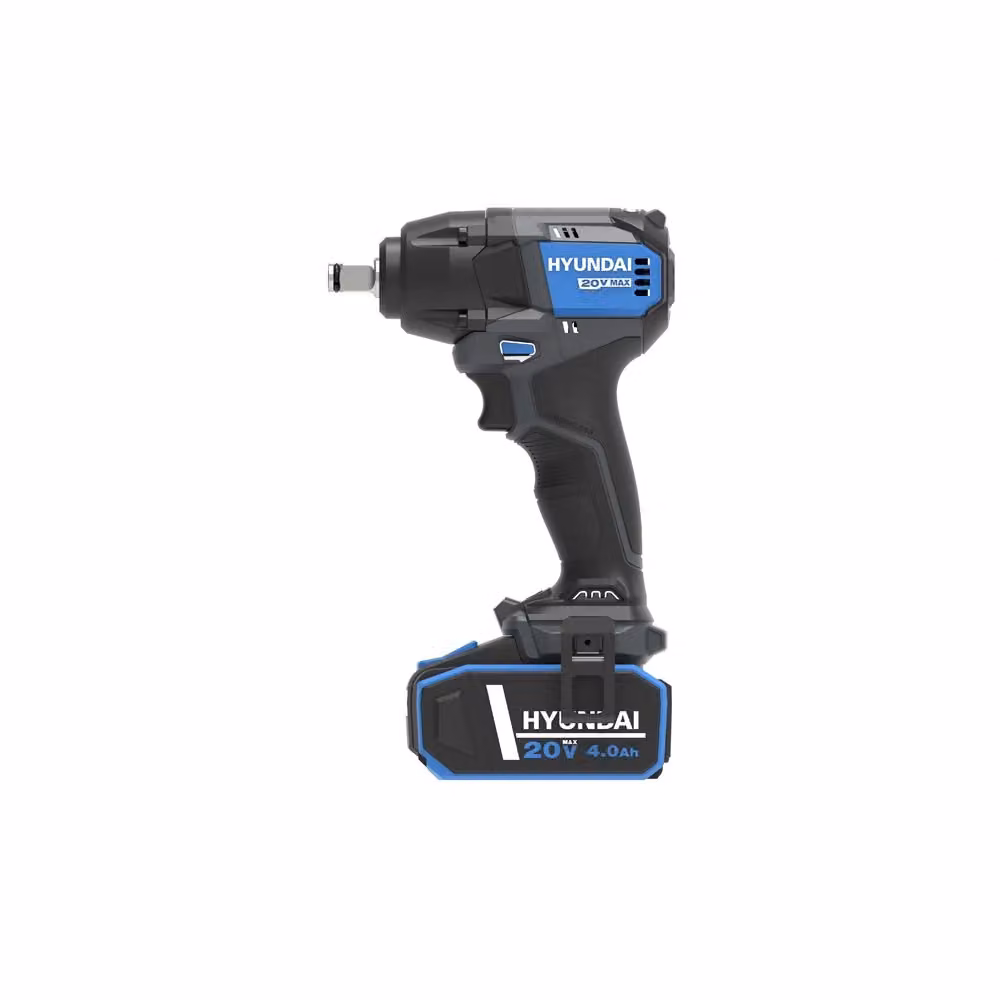 Avvitatore ad impulsi Hyundai IW20X-350 con quadro da 1/2 pollice, motore brushless, 20V e coppia di 350Nm, colore nero – 2