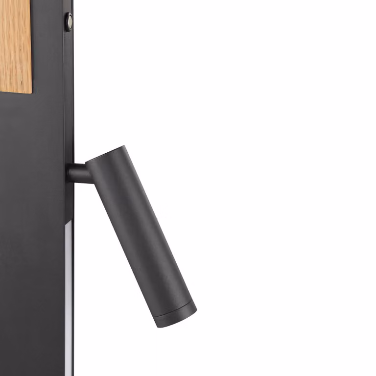 Brilliant Lampada da terra a LED Streamline, dimmerabile, Nero, Soggiorno / Sala da pranzo, Metallo, Moderno, Lampada LED da terra