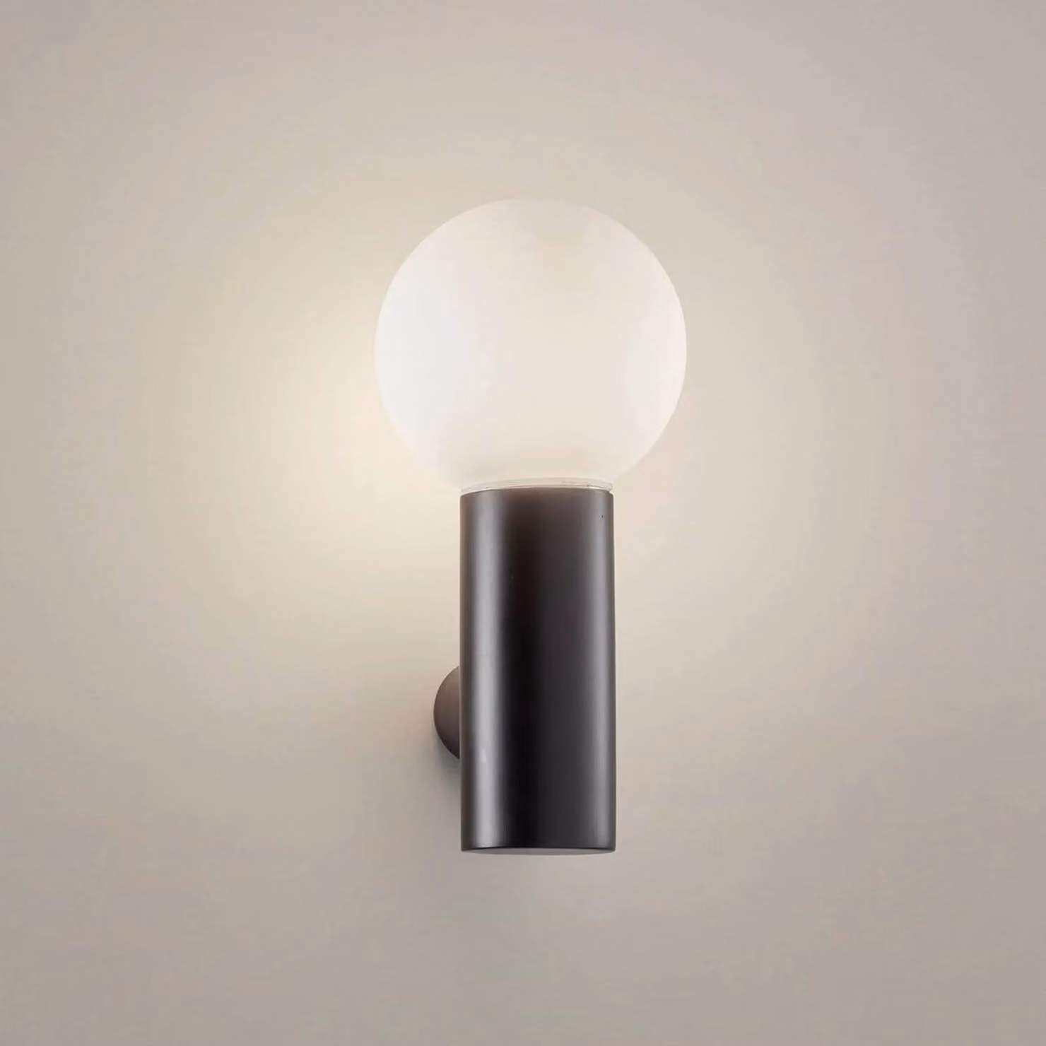 LEDS-C4 Applique da parete Mist, dimmerabile, Nero, Bagno, Metallo, Moderno, Applique