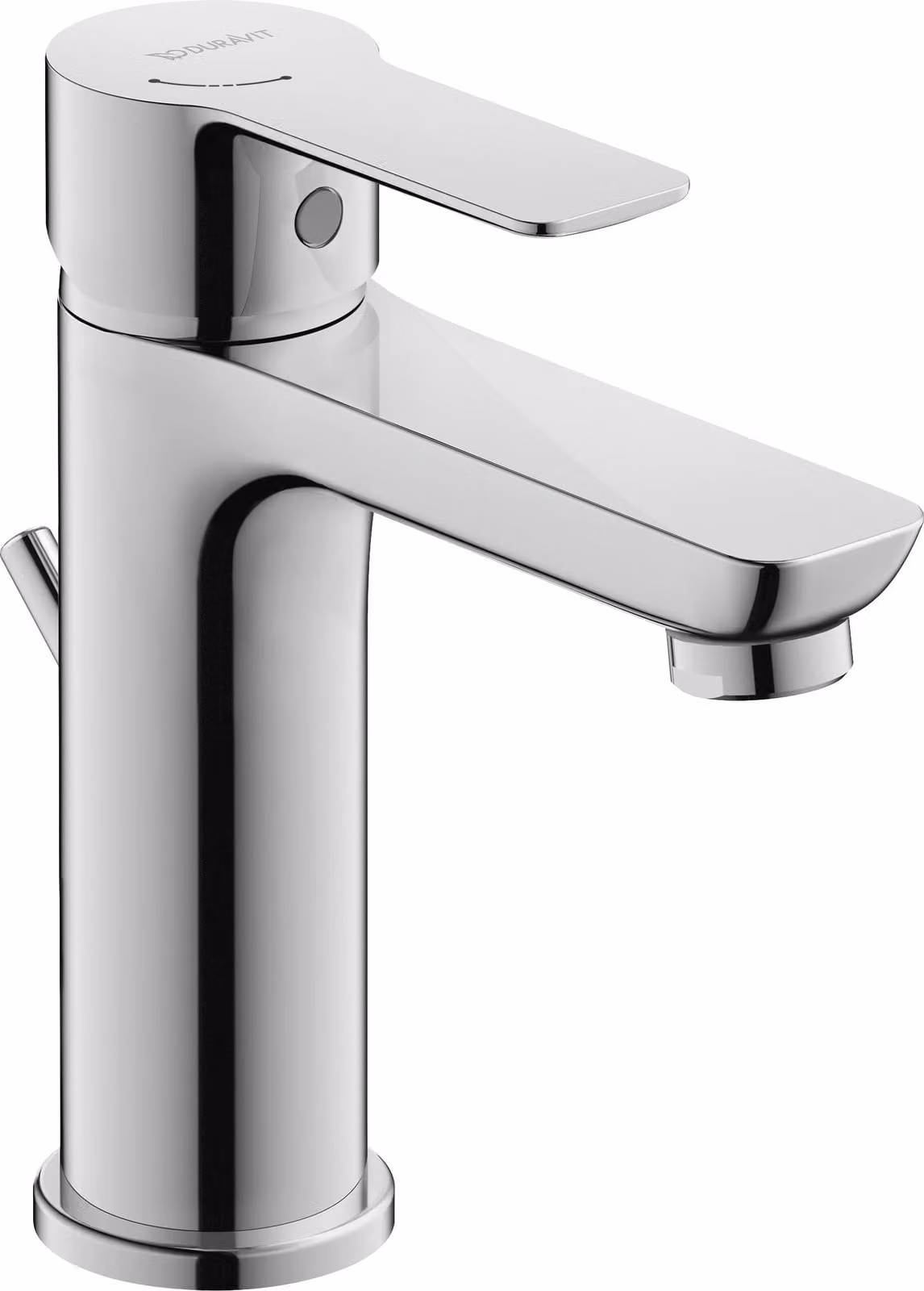 Duravit D-Code Mitigeur monocommandé pour lavabo M FreshStart et Minusflow, avec garniture d'écoulement, DC1023001010, DC1023001010
