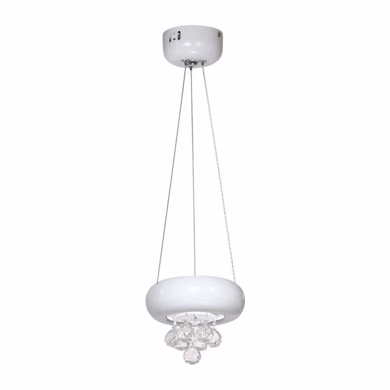 Lampada a sospensione in cristallo Lampadario in cristallo LED Milagro LUX BIANCO ML861 bianco