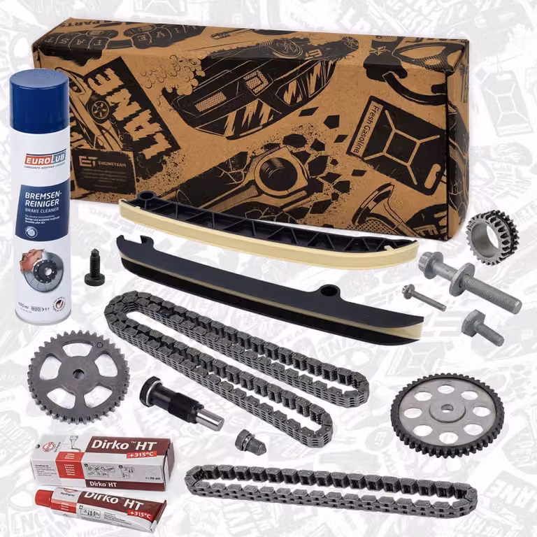 ET ENGINETEAM RS0106VR8: Kit catena di distribuzione. Catena di distribuzione per VW GOLF VI (5K1), Polo hatchback (6R1, 6C1), GOLF PLUS (5M1, 521) e per AUDI A3 Sportback (8PA)
