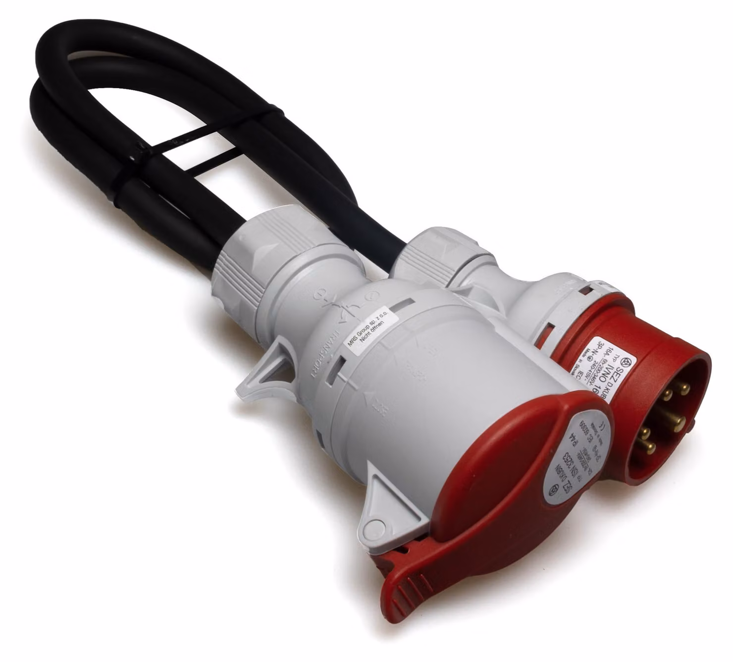 Adattatore CEE per correnti forti da 16A a 32A con invertitore di fase 223201