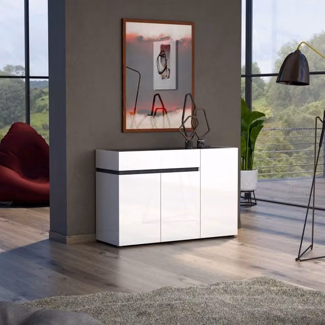 Madia Sideboard BOB 3 ante con 1 cassetto made in Italy