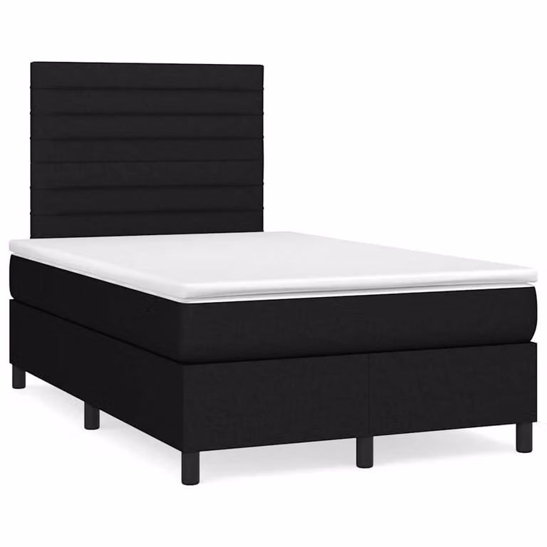 Letto Ibrido vidaXL con Materasso e Illuminazione LED Sotto il Letto, Struttura in Legno di Pino e Tessuto, L/P: 120 x 200 cm