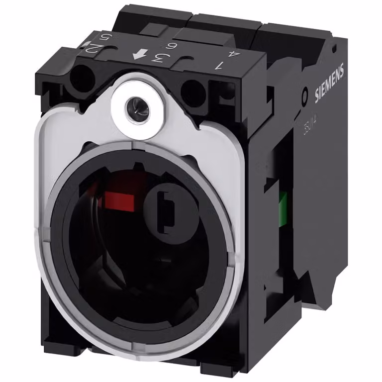 Supporto Siemens per 3 moduli, metallo, 1S, 1Ö, modulo LED, bianco, AC/DC 24 V 3SU15511AB603MA0