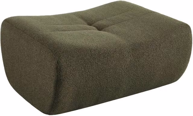 Poggiapiedi Sokol Sweeek in tessuto bouclé moderno per soggiorno L: 70 cm, P: 35 cm, H: 35 cm – 1