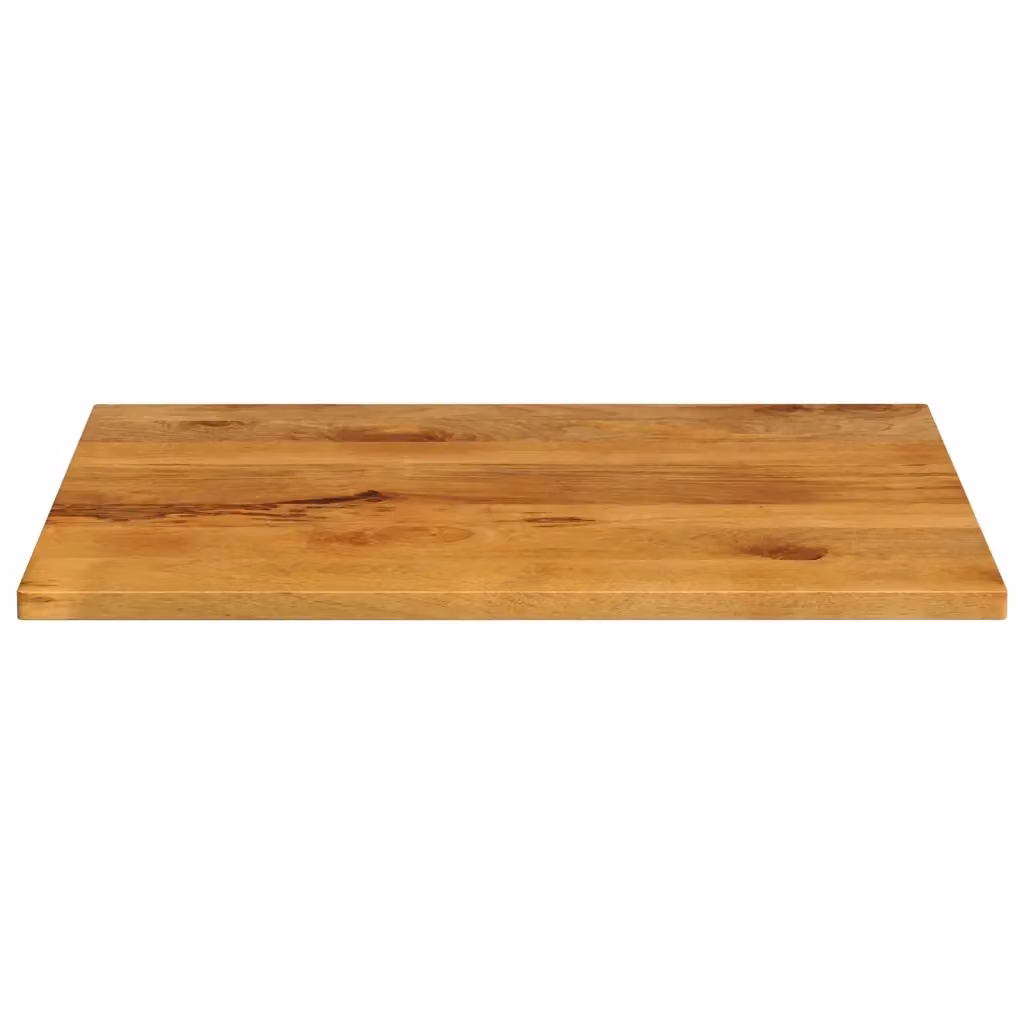 Piano per tavolo rettangolare in legno di mango marrone vidaXL L: 90 cm, P: 80 cm, H: 3,8 cm – 2