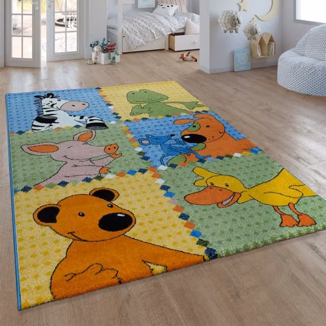 Tappeto per bambini Die lieben sieben multicolore L: 120 cm, P: 170 cm – 1