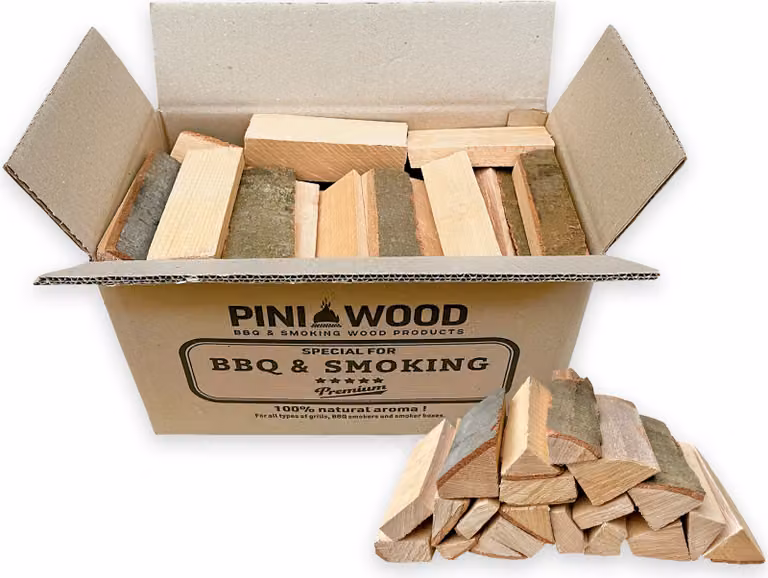 PINI Mini legna da ardere in faggio 15 cm essiccata per forni portatili per pizza e barbecue 10 kg