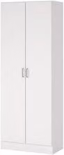 Armadio Multiuso Focus 2A TVILUM Bianco L: 70 cm, P: 36 cm, H: 181 cm