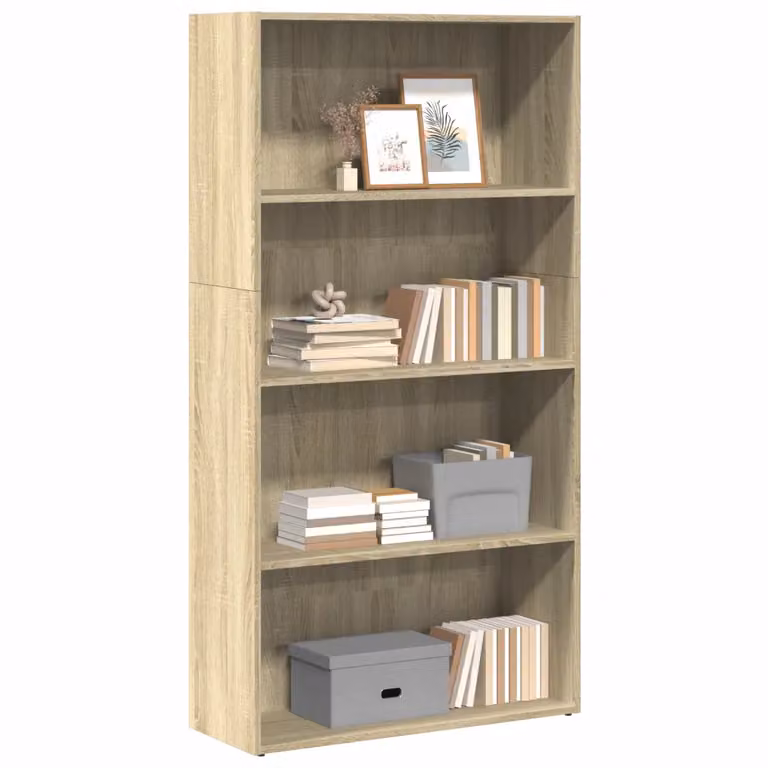 Libreria moderna vidaXL in legno marrone, L 80 cm x P 30 cm x H 152 cm