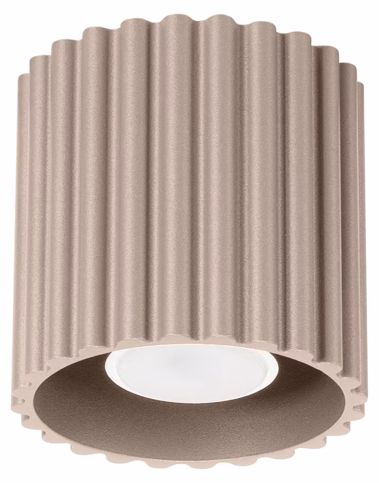 Lampada da soffitto AURA 1 taupe GU10 1xGU10 10W alluminio 10x10x10cm Sollux Lighting