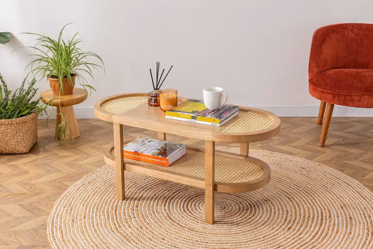 Skye Decor, Nala 42 - Natural, tavolini da salotto, naturale, legno, 91 x 42 x 36 cm