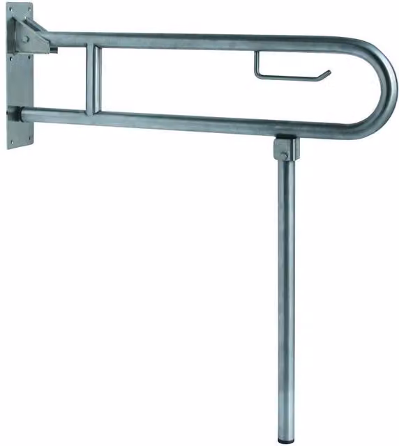 Barra Orizzontale Maniglione di Supporto Acciaio Inox Lucido 80 cm Nofer