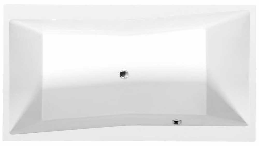 QUEST vasca rettangolare con piedini 190x100x49cm, bianco