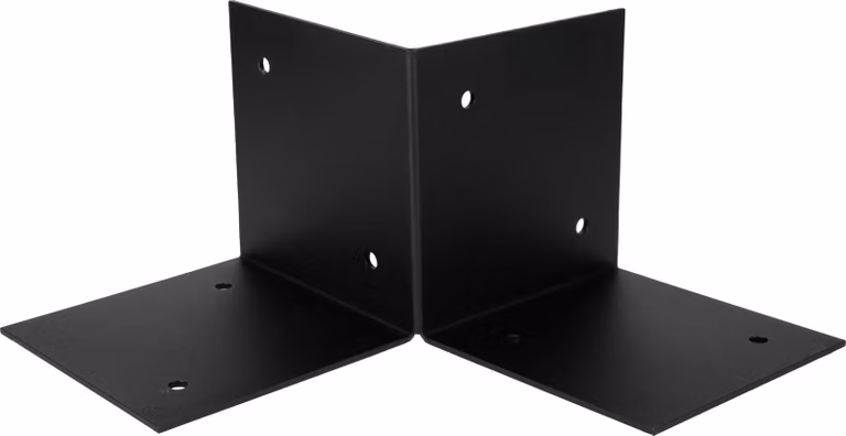Elemento del pavimento della pergola nero per pali da 15 x 15 cm - al pezzo