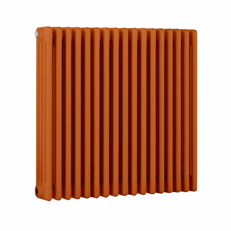 Radiatore Orizzontale a Colonne (4 Colonne) 750mm x 785mm - Arancione (Sunset Arancione) - Regent