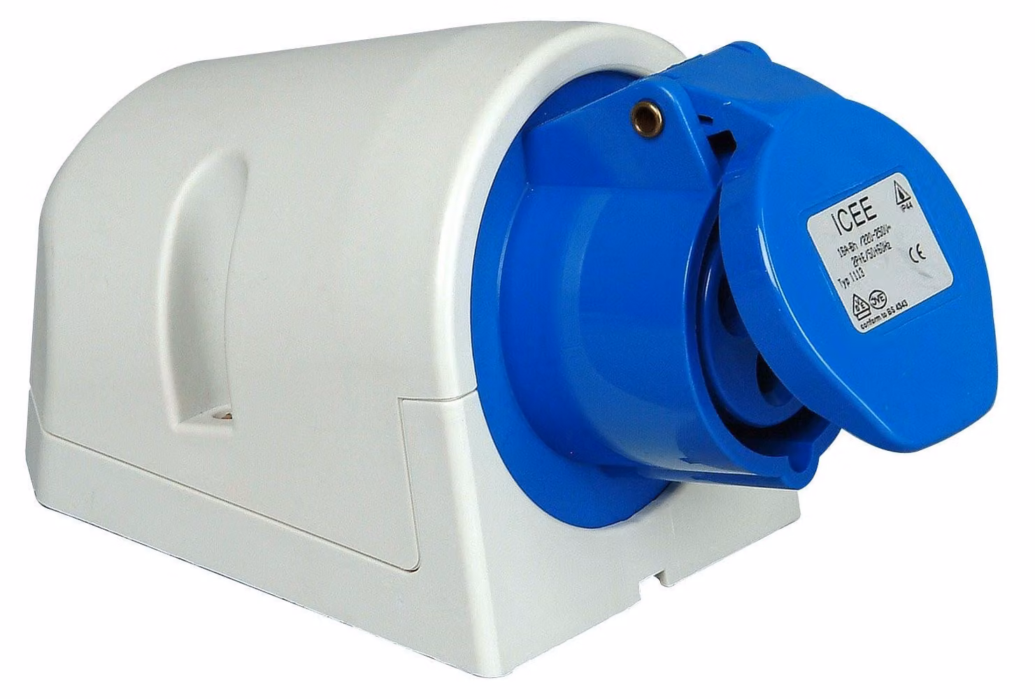 Scatola di derivazione per caravan, 3 poli, 16 A, 230 V, blu