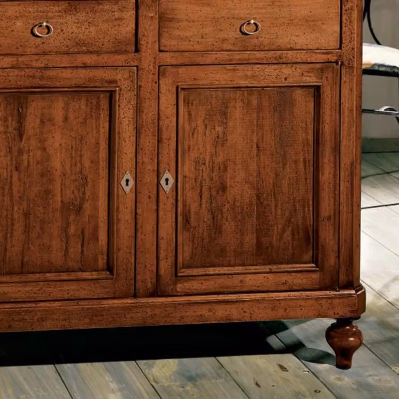 Credenza in legno noce stile arte povera Mobili 2G L/P/H: 112 x 49 x 98 cm – 2