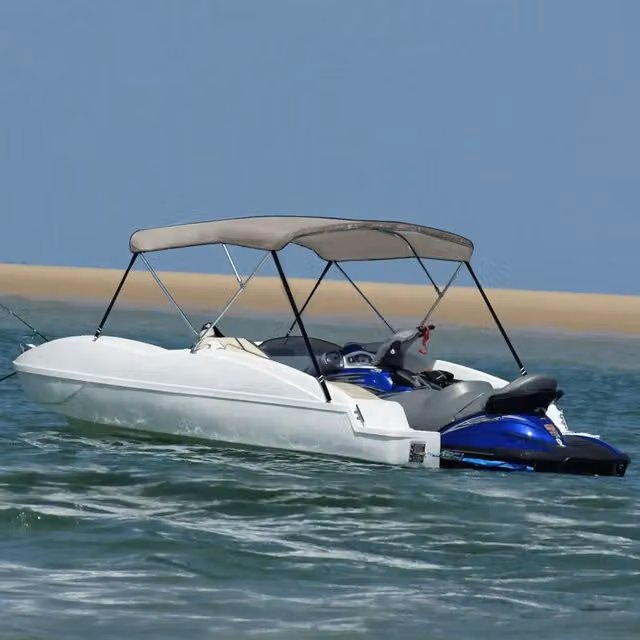 Bimini di Prua con Tendalino a 3 Archi Videx Grigio L: 183 cm, P: 196 cm, H: 137 cm