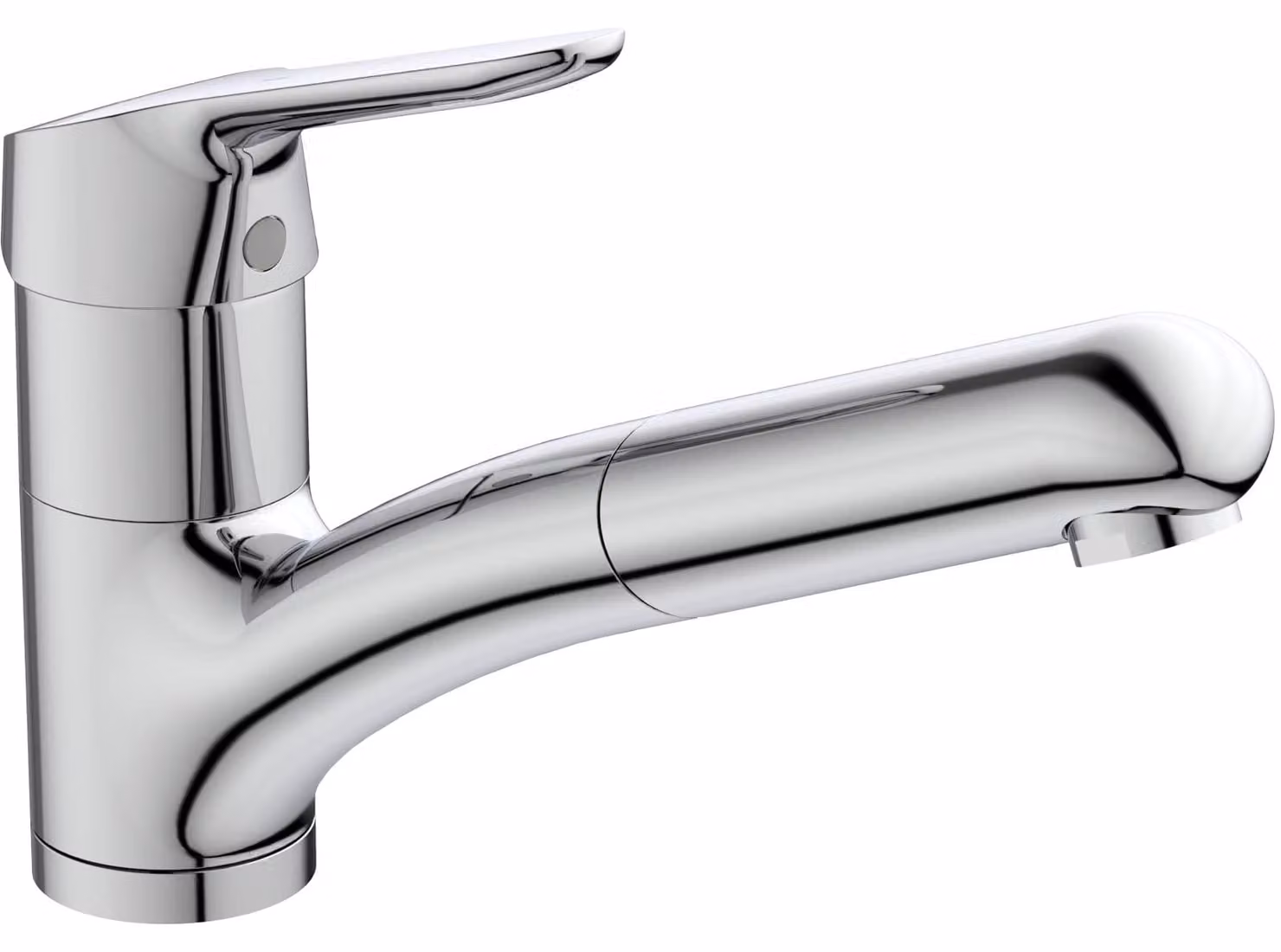 Miscelatore monocomando per cucina Ceraflex, cromato, con doccetta estraibile