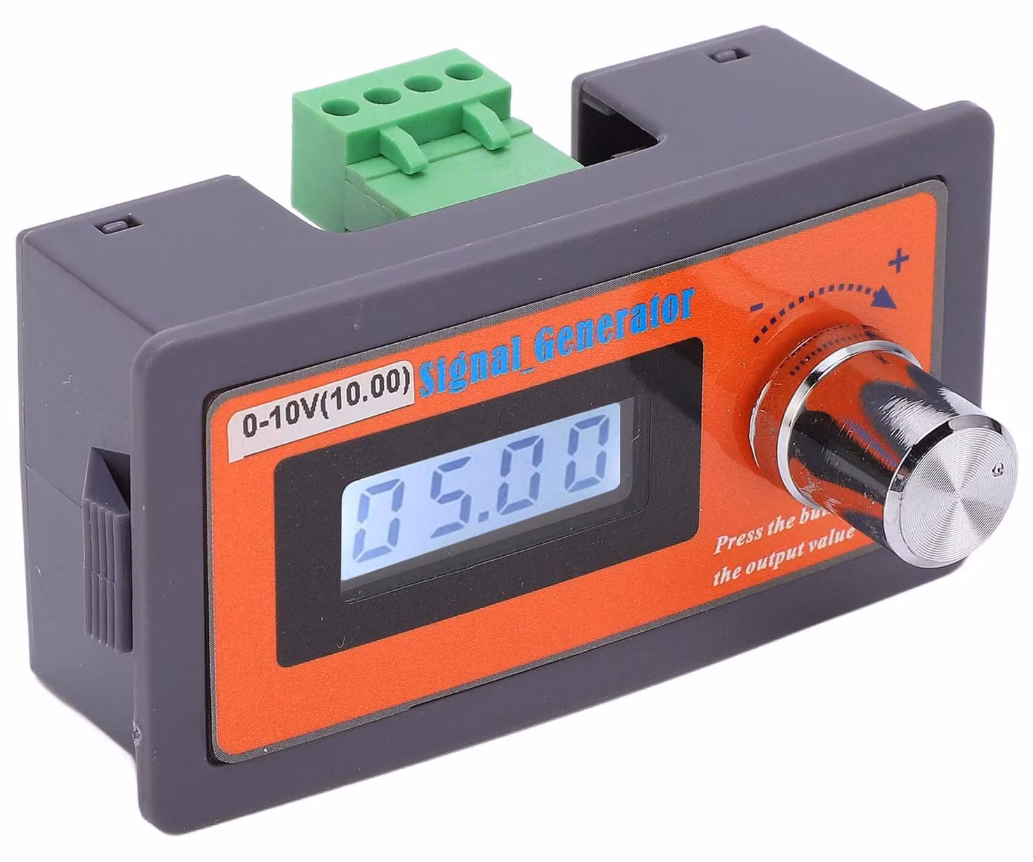 Generatore di segnali di tensione DC, 0-10V, regolabile, con custodia in ABS e display LCD