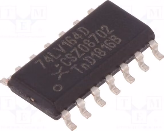 5x -40÷125°C 74LV164D.112. Registro a scorrimento 1÷5,5 VDC. Montaggio superficiale (SMD)