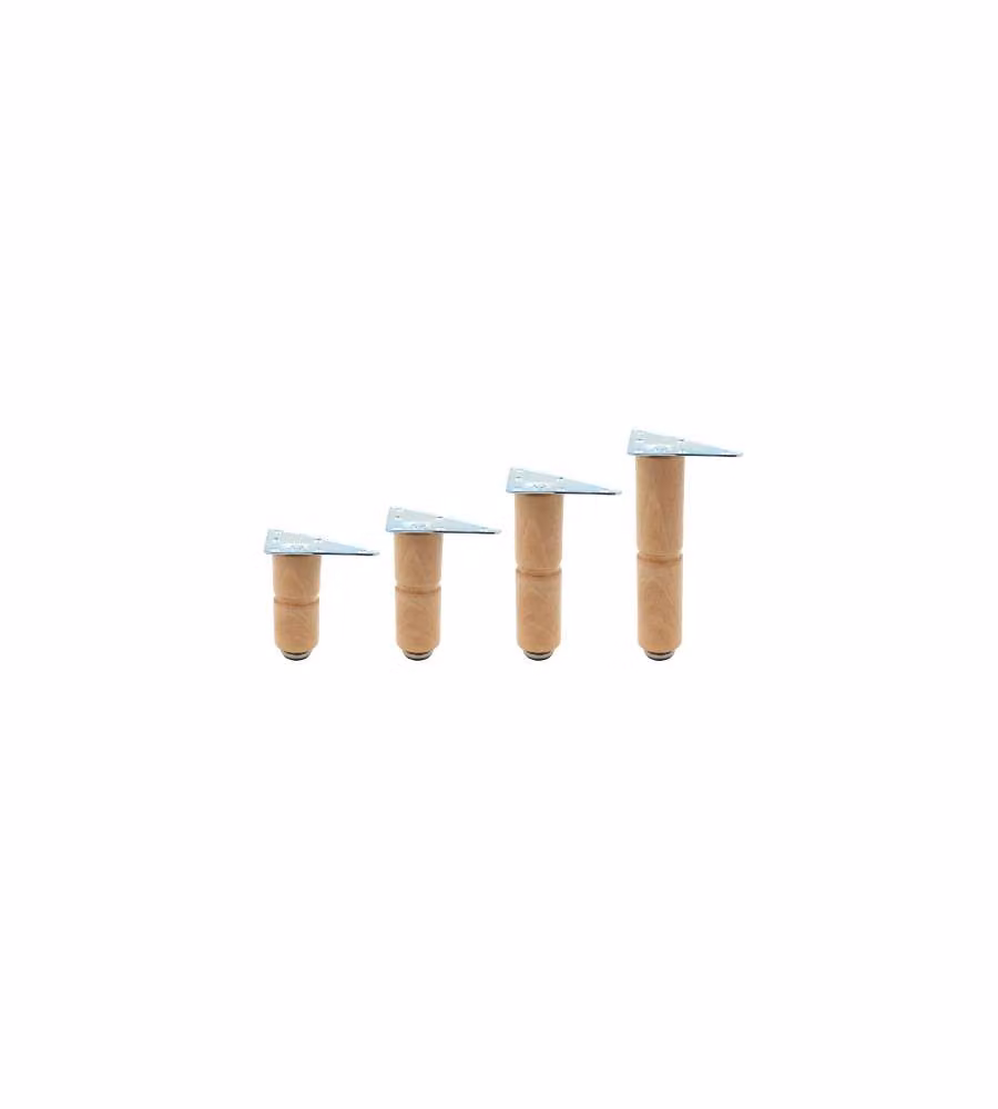 Piedino Legno Naturale Cm.15
