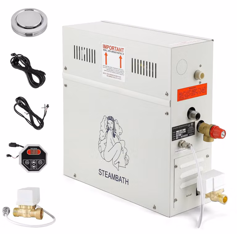 Generatore di vapore da 9 kW, 220 V, per sauna, doccia o spa, adatto per ambienti fino a 8,5 m³