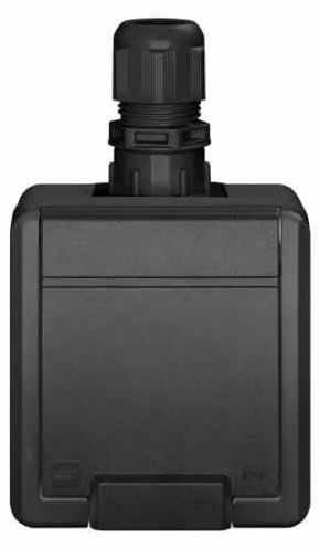 Elektro-Plast | Presa 2K IP65 - Antracite - Impermeabile - Alta Classe Di Protezione - Resistente