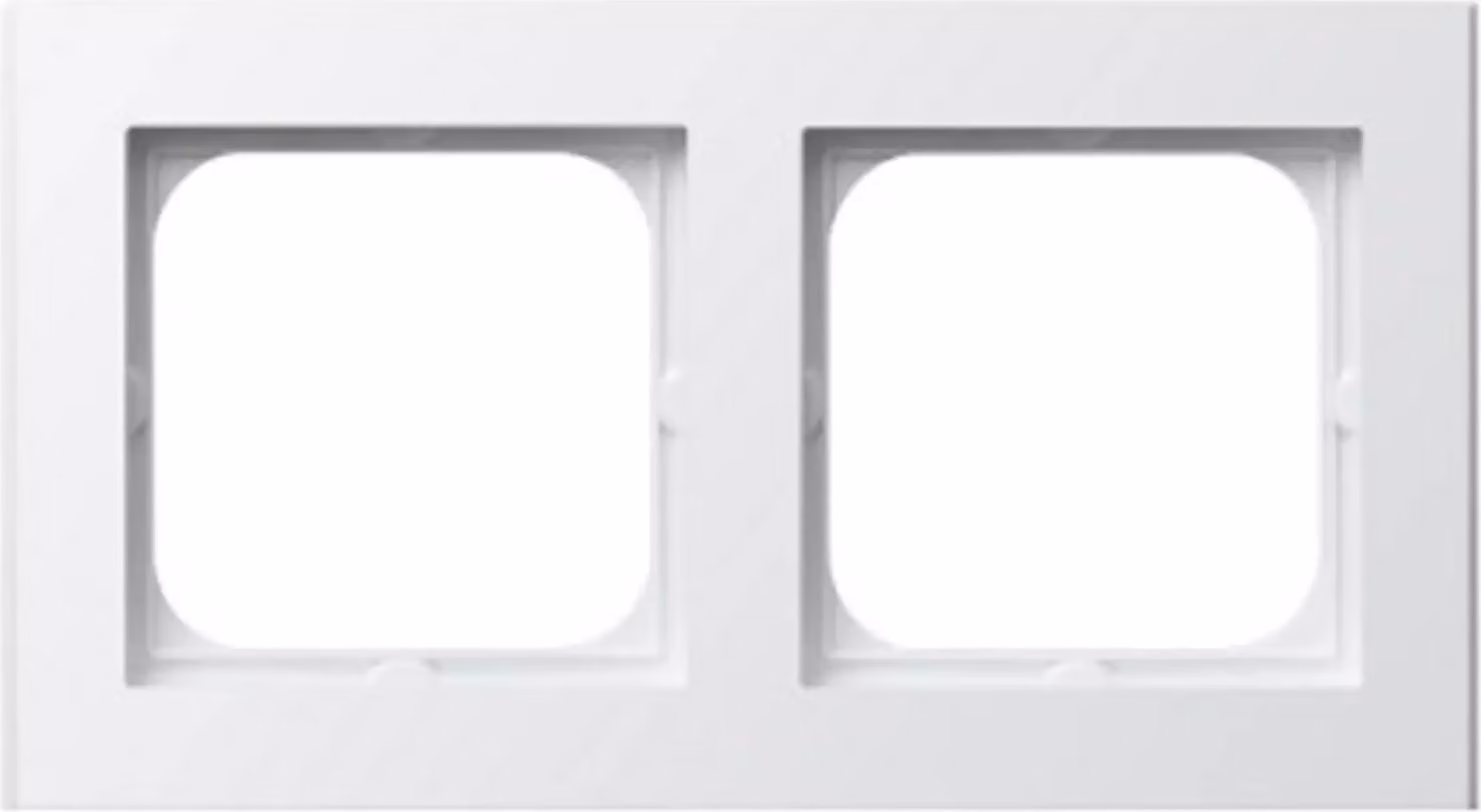 Cornice doppia con supporto bianco Sonata Ospel