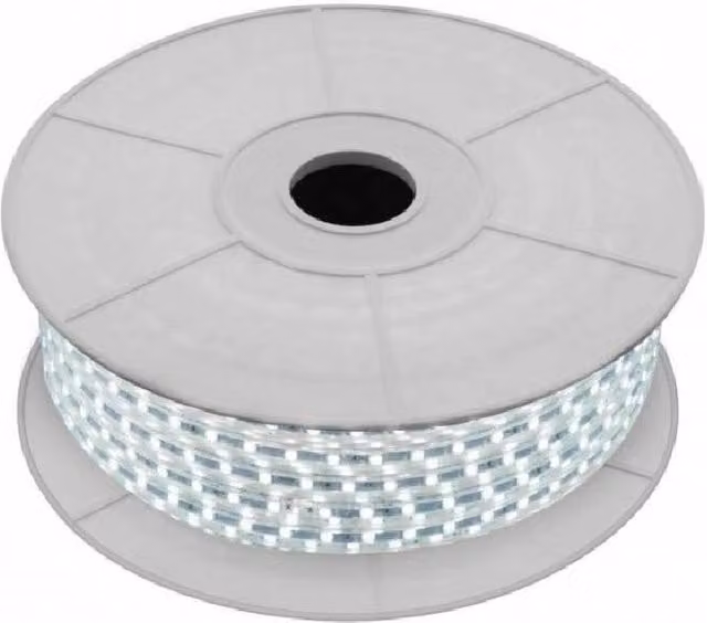 Trade Shop - Strisce Led Gommate 2835 144d 10mm 100mt 220v Vari Toni Di Colori Luce 2835smd - -bianco Freddo -