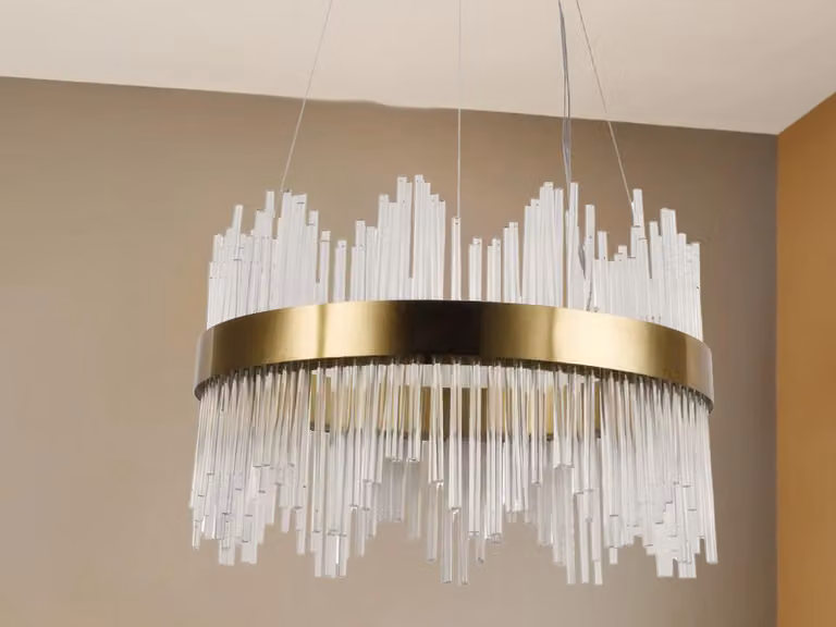 Lampadario a cristalli a LED con telecomando, 70W - J6313/C